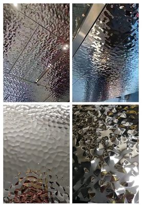 良い値段 Ss304 201mm ミラーカラー 水の波紋シート 装飾ブース 天井 壁 カップ オンライン