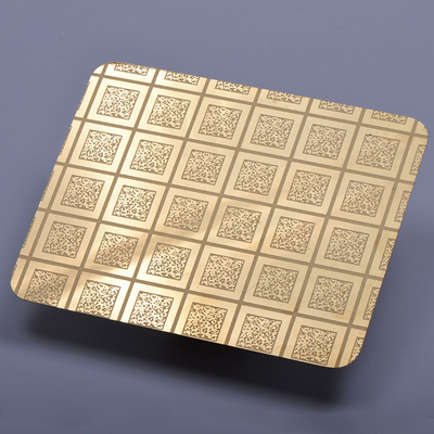 AISIはStianlessの鋼板201を304 Pvd色の金8kの極度のミラー エッチングした