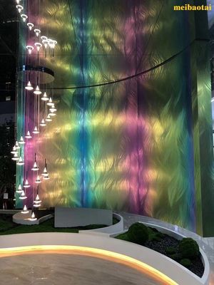 お買い得 カスタマイズされたレーザー パターン虹のステンレス鋼 シートの装飾のロビー オンライン