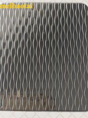 1.0mmの厚さはステンレス鋼 シートの金ミラーのスタンプを終えた切り開かれた端を浮彫りにした
