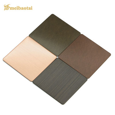 良い値段 旧式な銅の装飾的なステンレス鋼の薄板金の砂を吹き付けられた振動 オンライン