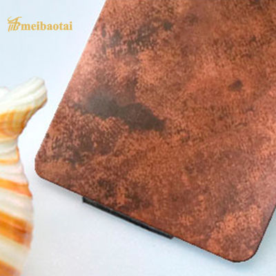 良い値段 SS304は色の旧式な銅のステンレス鋼の版の装飾の壁を老化させた オンライン