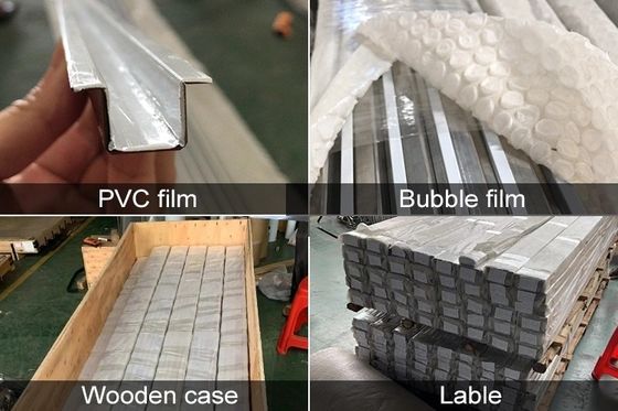 装飾保護用V溝付きカラーコーティング付き304ステンレス鋼タイルトリムU型