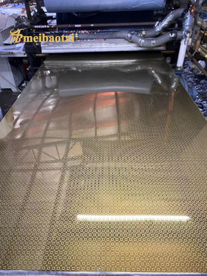 ゴールドミラーエッチング 持続可能 8K 表面 装飾用用冷たいロールステンレス鋼板