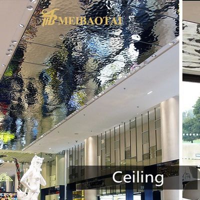 お買い得 Ss304 201 0.65mm ミラー 水の波紋シート 飾り 天井,壁 オンライン