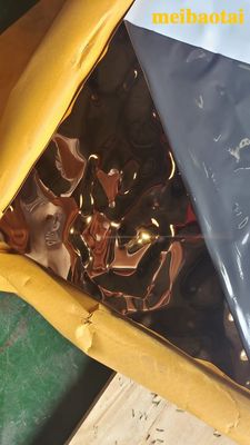 お買い得 カスタマイズされたサイズ 0.65 ミリメートルの厚さの黒色コーティングされた水の波紋の天井および壁用ステンレス鋼シート オンライン