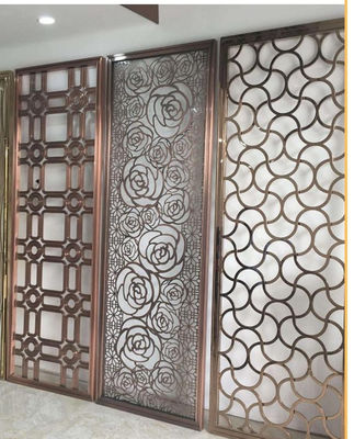 お買い得 エレガントなパターンレーザー切断とカスタマイズ可能なステンレスステールルームディバイダー オンライン