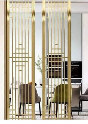 お買い得 ホテルとバーの装飾 金色と黒色でステンレス鋼の部屋分隔器 オンライン