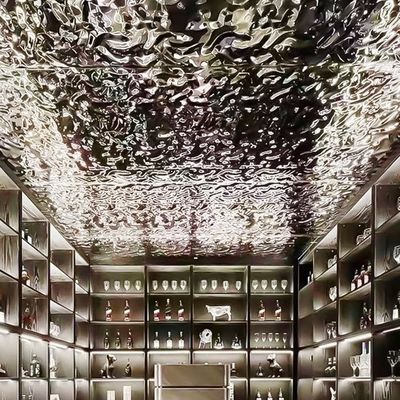 お買い得 シルバーミラー 水の波紋シート 装飾 天井 ASTM 標準 オンライン