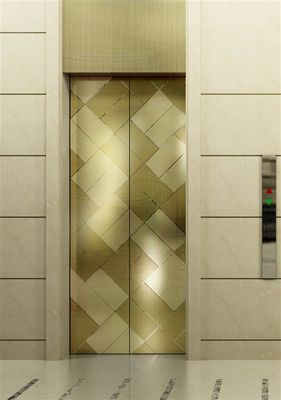 エレベーター用途向け、厚さ70ミクロンのPVC付き、金ミラーエッチング304ステンレス鋼板 1219x2438mm