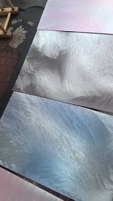 良い値段 ファッショナブル カラー ブラシ パターン ステンレス スチール プレート 装飾 スタジオ オンライン