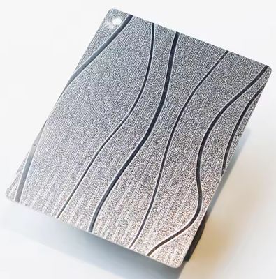 201級 鏡面 装飾壁面用の二重PVCフィルム付き 凸版ステンレス鋼板