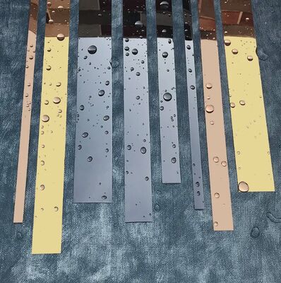 セルフアデシブステンレス・スチール・トリム 柔軟なメタル・エッジ・ウォール・デコレーション