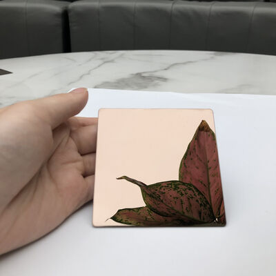 PVDコーティングブロンズミラー 201級ステンレス鋼装飾板 6K/8K表面仕上げ