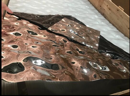 お買い得 3D 水波ステンレスシート,ミラー仕上げ 装飾パネル オンライン