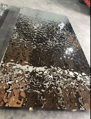 デザイン 天井のための高級鏡 水の波紋ステンレス鋼板