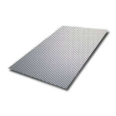 装飾壁パネル用0.85mm厚さと3048mm長さのシルバーポーチエムボッシングステンレス鋼板