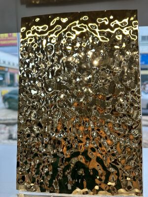 304級PVD水面塗装 壁や天井用ステンレスシート1219x2438mm