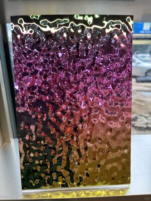 お買い得 0.65mm 厚さ シルバー ミラー 仕上げ 天井と壁の装飾のためのPVDステンレス鋼板 オンライン
