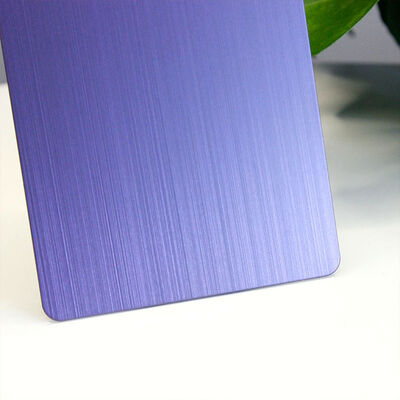 お買い得 PVDバイオレットヘアラインステンレス鋼板 201グレード 装飾板 1219x2438mm サイズ オンライン