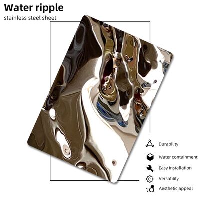 お買い得 鏡 水 波 ステンレス スチール シート ハンマー 完成 壁パネル オンライン