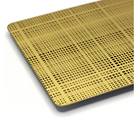 お買い得 ゴールドミラー仕上げ 304ステンレス鋼 彫刻装飾シート 1219x3048mm 高級壁面用 オンライン