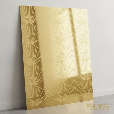 お買い得 鏡面/エッチング仕上げ 1219x3048mm サイズのゴールドミラーエッチング304ステンレス鋼板 online