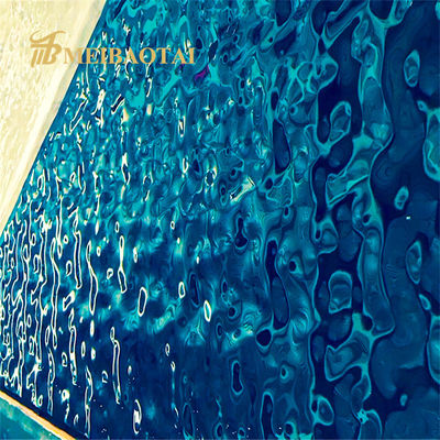 お買い得 201ステンレス鋼の青海原のさざ波シート0.65mmは厚く天井のために飾る オンライン