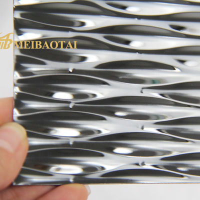 弾丸パターン 凸版ステンレスシート 双 7C ブラックアンドホワイト PVC と 0.65mm 厚さ 壁カバー