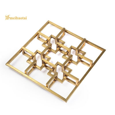 ヘアライン金属フレーム部屋ディバイダーの芸術は4cm厚いJISの標準を選別する