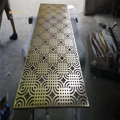 お買い得 アルミ CNC 切断 サイズ オーダーメイド 黄色 ブロンズ コーティング 部屋 ディバイダー オンライン