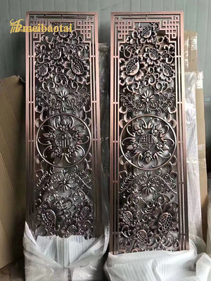 お買い得 201 304 アンティーク ブロンズ ホテルの装飾 ステンレス スチール 部屋の分隔器 オンライン