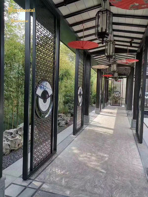 お買い得 ヘアライン金属の黒フレーム部屋ディバイダーPVDはDINの標準に塗った オンライン