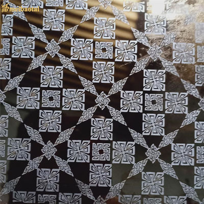 グレード 201 エッチングステンレス鋼シート 1219x3048mm エレベーター装飾パネル用 70 ミクロン PVC フィルム