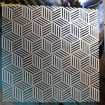 装飾用途向けの厚さ0.65mm、サイズ1219x2438mmの304ステンレス鋼エッチングシート