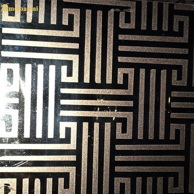 お買い得 銀製ミラーによってエッチングされるステンレス鋼 シートのエレベーターの小屋の装飾的な版4フィート オンライン