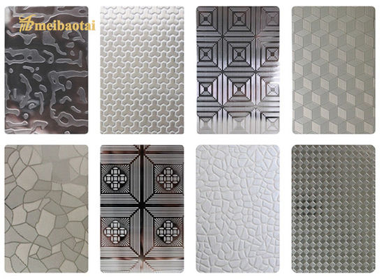 お買い得 SS201 304 0.8mm Stainlesss鋼鉄浮彫りにされたシートの装飾の壁版 オンライン