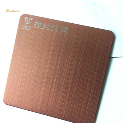 お買い得 JIS規格青銅色塗装建築装飾用厚さ0.65mmヘアラインステンレス鋼板 オンライン
