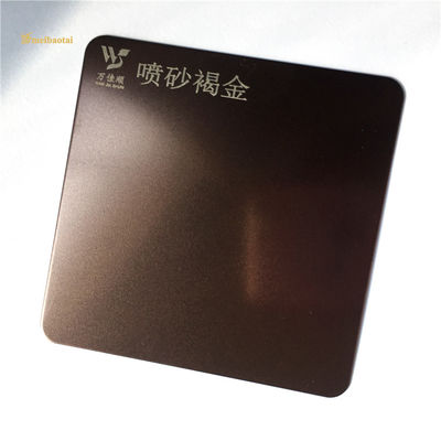 お買い得 砂吹き金色 0.65mm 厚さ 装飾用ステンレスシート SSプレート オンライン