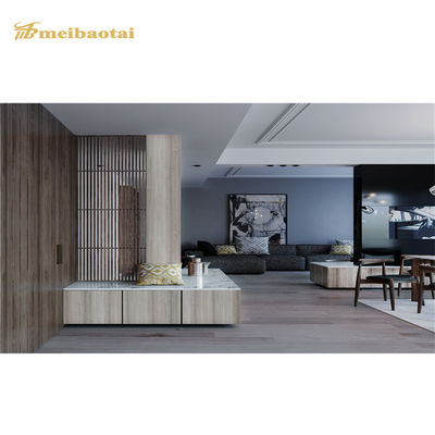 お買い得 模造木製の穀物のステンレス製の積層シートは壁の端1000mmの幅を飾る オンライン